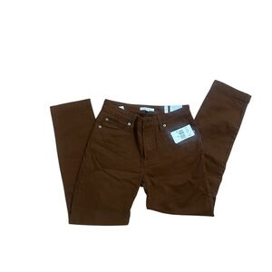 STS BLUR Brown Straight-Leg Pants. 9 inch mid rise. Bella straight leg. NWT.